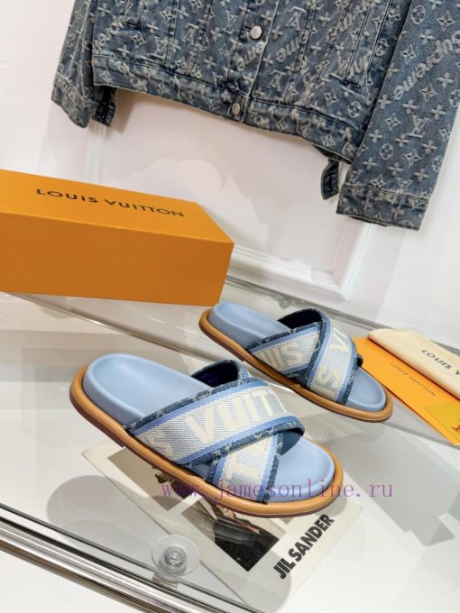 LV couple styleMain embossed slippers hard goods newly launchedA high-end purchasing productz4v8m31i - Image 6