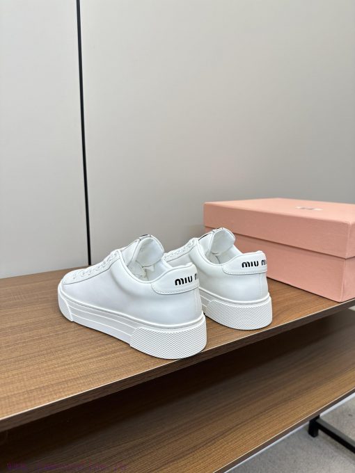 Miumiu Miumiu 🧡 2024 new top casual white shoesNew release of casual white shoes and hard goqohwvpx3 - Image 5