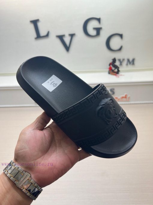 Versace slippers men's high-end brand official website 11 latest masterpiece original mold c1edncnjh - Image 2
