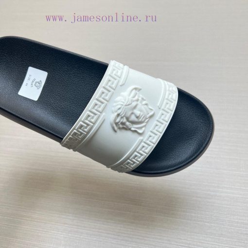 Versace slippers men's high-end brand official website 11 latest masterpiece original mold cq4s59uef - Image 7