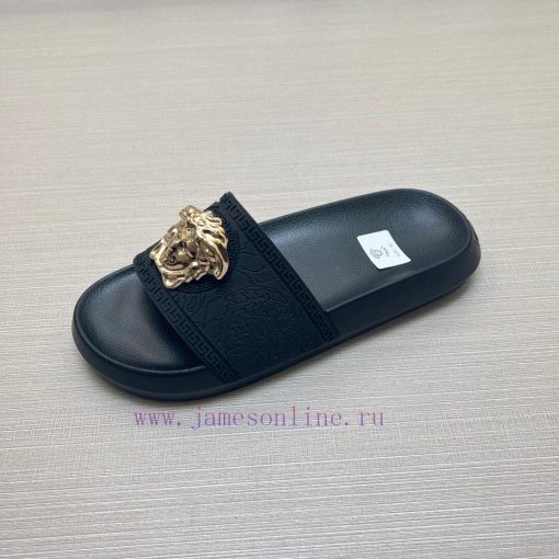 Versace slippers men's high-end brand official website 11 latest masterpiece original mold c5sbscdg9 - Image 9