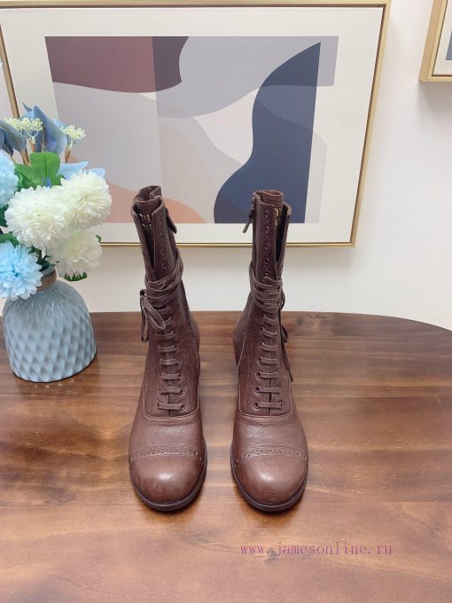 𝐌𝐢𝐮𝐌𝐢𝐮 Purchasing grade autumn and winter latest popular bootsNew runway style short boots wr3g4dekb - Image 2