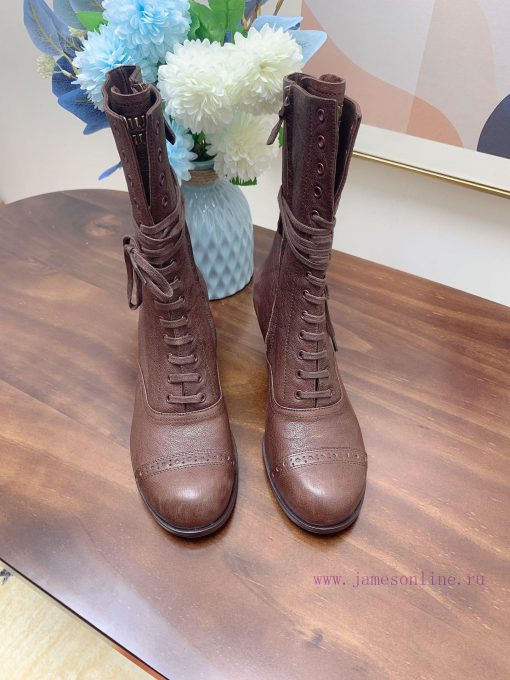 𝐌𝐢𝐮𝐌𝐢𝐮 Purchasing grade autumn and winter latest popular bootsNew runway style short boots wr3g4dekb - Image 4