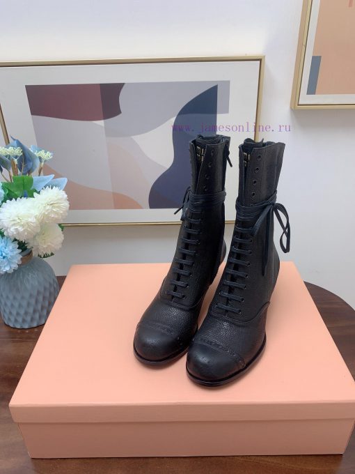 𝐌𝐢𝐮𝐌𝐢𝐮 Purchasing grade autumn and winter latest popular bootsNew runway style short boots wk5uzdc0b - Image 7
