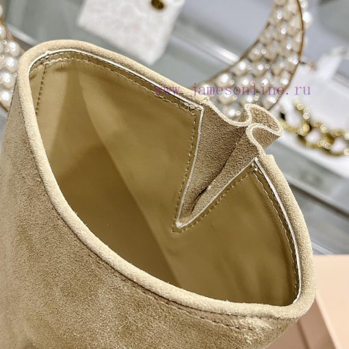 Miumiu 2024 autumn and winter new limited edition lock mouth short boots, new color hot bootxoct2yh6 - Image 10