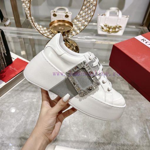The 2024 new RV women's shoes, Viv Skate casual white shoes, are easy to wear and versatile 61hund6y - Image 4
