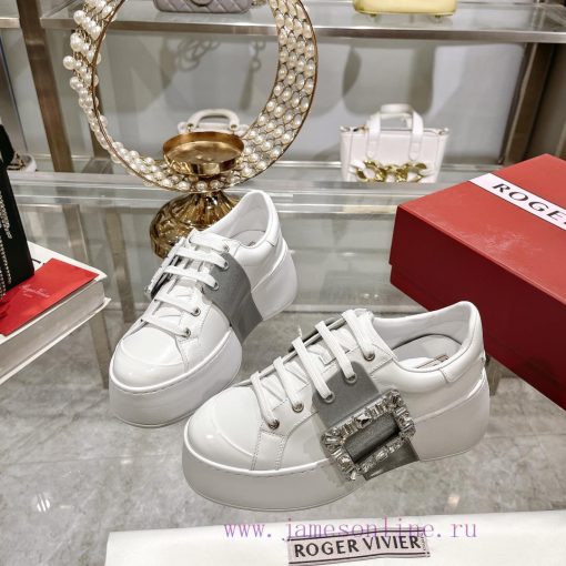The 2024 new RV women's shoes, Viv Skate casual white shoes, are easy to wear and versatile 61hund6y - Image 6