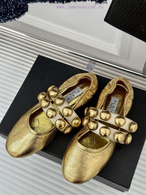 AlAIA | Classic retro pearl Mary Jane shoes from AlAIAFull of girlish style, with both moderimp6ibob - Image 3
