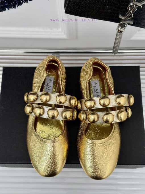 AlAIA | Classic retro pearl Mary Jane shoes from AlAIAFull of girlish style, with both moderimp6ibob - Image 5