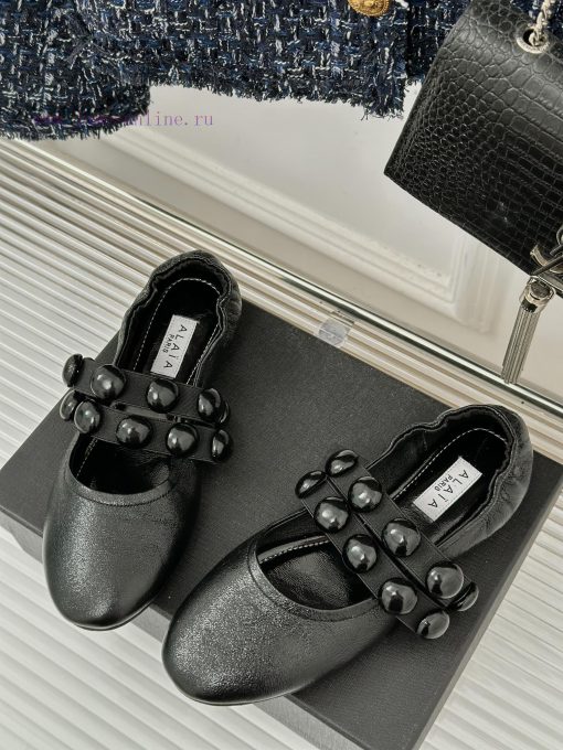 AlAIA | Classic retro pearl Mary Jane shoes from AlAIAFull of girlish style, with both moder6g544llr - Image 3