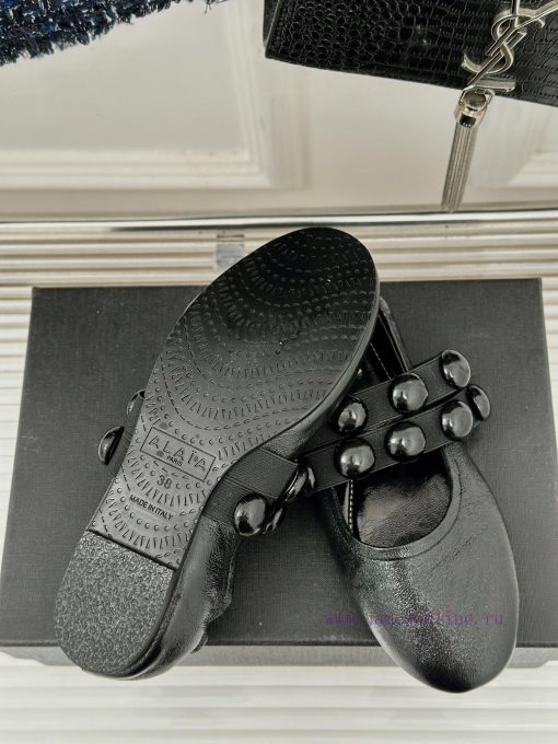 AlAIA | Classic retro pearl Mary Jane shoes from AlAIAFull of girlish style, with both moder6g544llr - Image 10