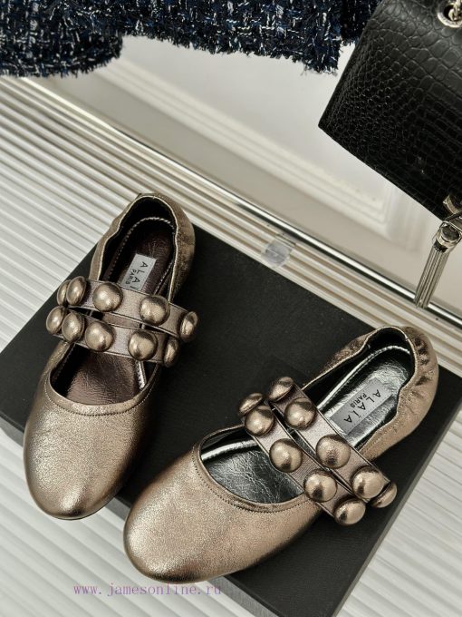 AlAIA | Classic retro pearl Mary Jane shoes from AlAIAFull of girlish style, with both moderfnggsd9c - Image 3
