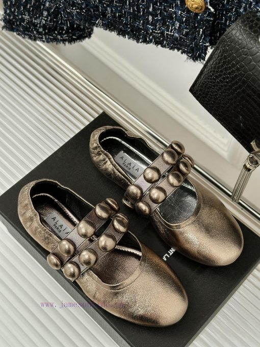 AlAIA | Classic retro pearl Mary Jane shoes from AlAIAFull of girlish style, with both moderfnggsd9c - Image 4