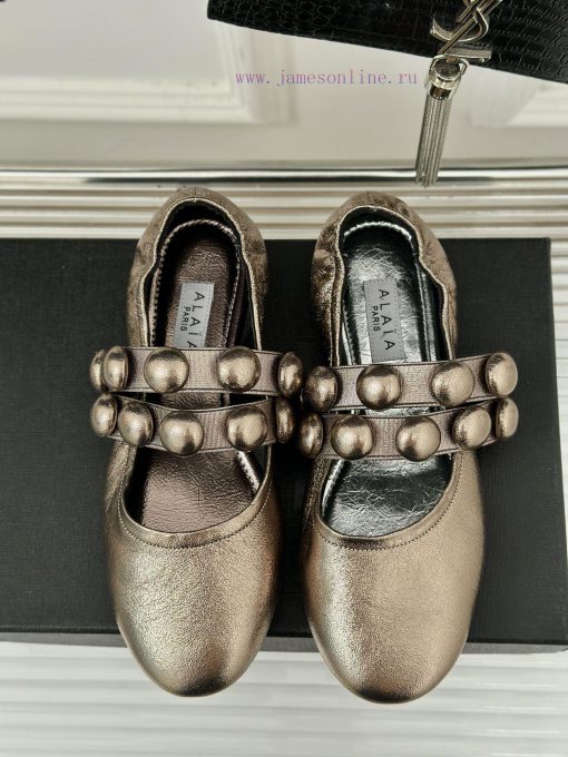 AlAIA | Classic retro pearl Mary Jane shoes from AlAIAFull of girlish style, with both moderfnggsd9c - Image 5