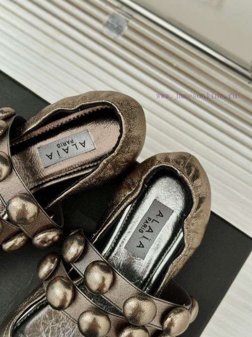 AlAIA | Classic retro pearl Mary Jane shoes from AlAIAFull of girlish style, with both moderfnggsd9c - Image 9