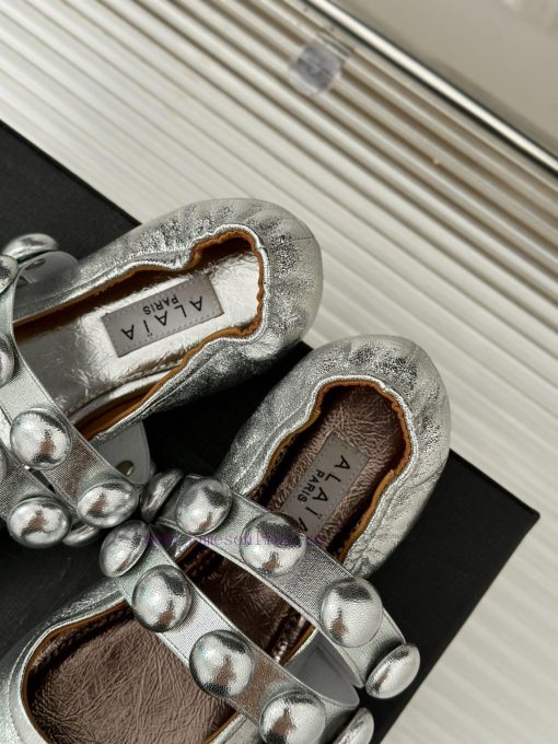 AlAIA | Classic retro pearl Mary Jane shoes from AlAIAFull of girlish style, with both moder621lzpra - Image 9