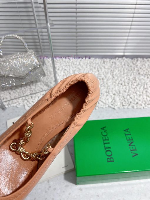 Bottega Veneta 24 new BV small square chain high heels single shoe◾ Shoe upper made of cowhihs6q8e8g - Image 7