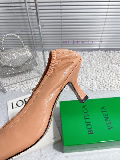 Bottega Veneta 24 new BV small square chain high heels single shoe◾ Shoe upper made of cowhihs6q8e8g - Image 8