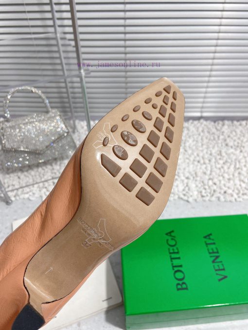 Bottega Veneta 24 new BV small square chain high heels single shoe◾ Shoe upper made of cowhihs6q8e8g - Image 10