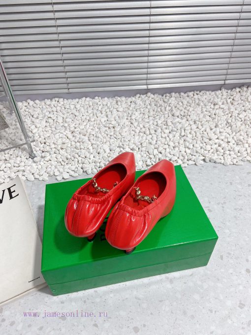 Bottega Veneta 24 new BV small square chain high heels single shoe◾ Shoe upper made of cowhibbinjg9e - Image 5