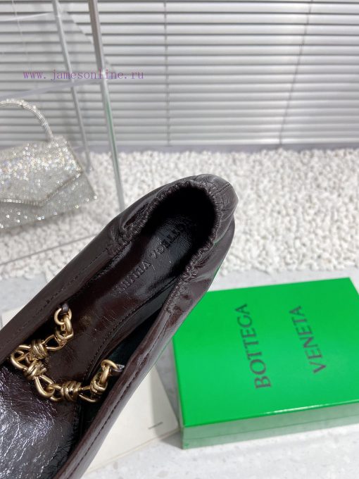 Bottega Veneta 24 new BV small square chain high heels single shoe◾ Shoe upper made of cowhi4drhui07 - Image 7