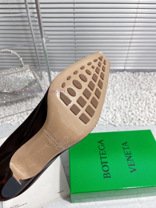 Bottega Veneta 24 new BV small square chain high heels single shoe◾ Shoe upper made of cowhi4drhui07 - Image 10