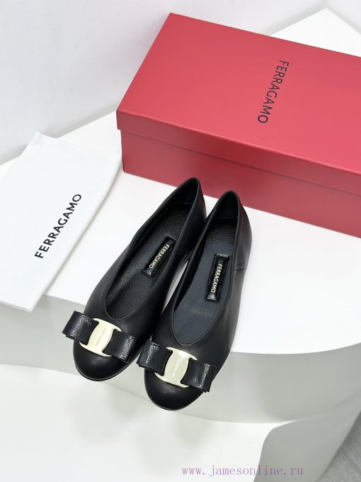 24ss FERRAGAMO new retro style flat witch shoes grandma shoesFerragamo's new witch shoes arekfigf9e5 - Image 6