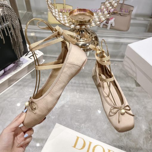 Top versionDior 2024's new and most beautiful ballet shoes 🩰 The Rice noodles satin surface s2wdxgll - Image 4