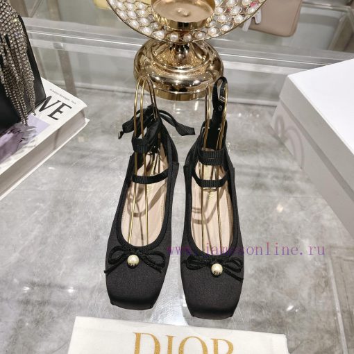 Top versionDior 2024's new and most beautiful ballet shoes 🩰 The Rice noodles satin surface l2w58haa - Image 2