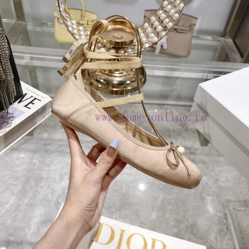 Top versionDior 2024's new and most beautiful ballet shoes 🩰 The Rice noodles satin surface s2wdxgll - Image 5