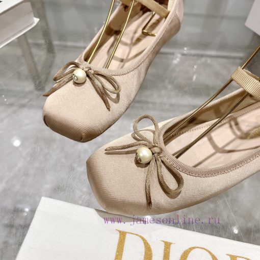Top versionDior 2024's new and most beautiful ballet shoes 🩰 The Rice noodles satin surface s2wdxgll - Image 7