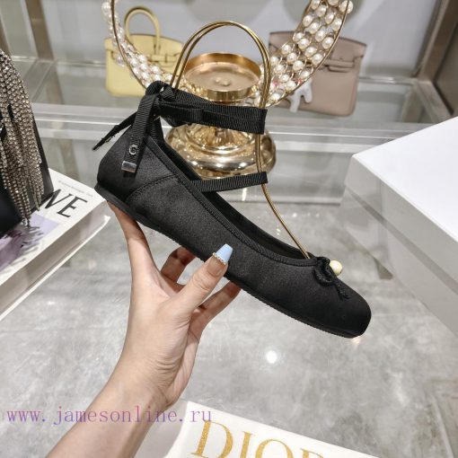 Top versionDior 2024's new and most beautiful ballet shoes 🩰 The Rice noodles satin surface l2w58haa - Image 6