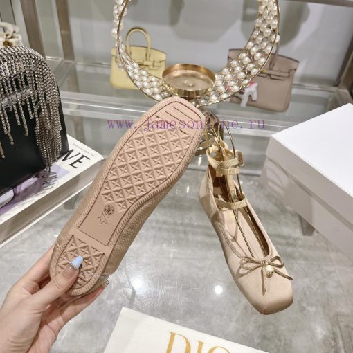 Top versionDior 2024's new and most beautiful ballet shoes 🩰 The Rice noodles satin surface s2wdxgll - Image 9