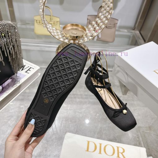 Top versionDior 2024's new and most beautiful ballet shoes 🩰 The Rice noodles satin surface l2w58haa - Image 9