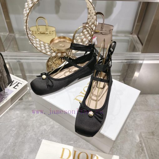 Top versionDior 2024's new and most beautiful ballet shoes 🩰 The Rice noodles satin surface l2w58haa - Image 10