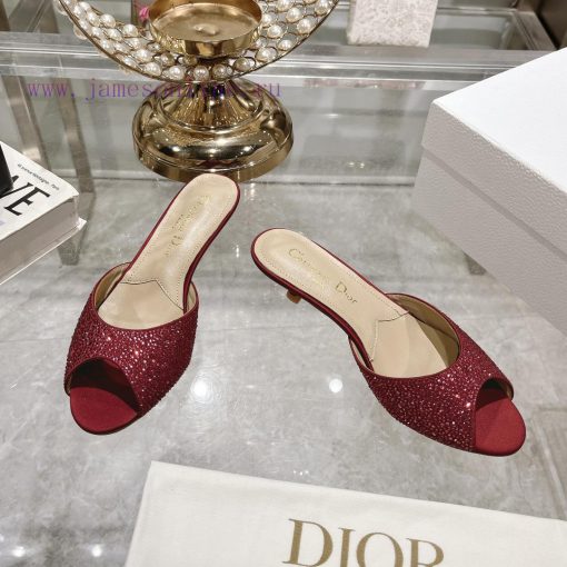 Top tierDior 2024 Spring/Summer New Fish Mouth Slippers Round Headed Mary Jane Heels Top in ezuyf8om - Image 3