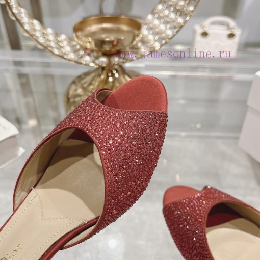Top tierDior 2024 Spring/Summer New Fish Mouth Slippers Round Headed Mary Jane Heels Top in ezuyf8om - Image 7
