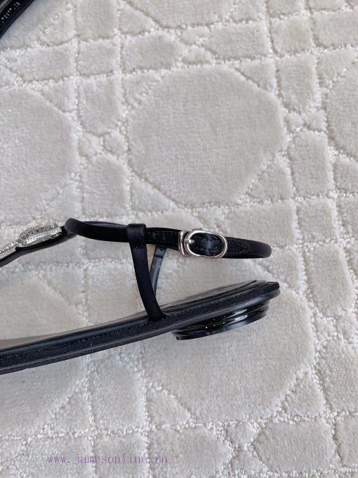 Ren * Caovell * Clamped Flat Sandals Original Mold, Diamond Buckle, Water Diamond Decorationp3xkt67v - Image 9