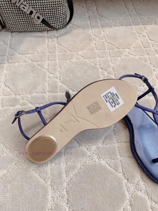 Ren * Caovell * Clamped Flat Sandals Original Mold, Diamond Buckle, Water Diamond Decorationd1h52tka - Image 10