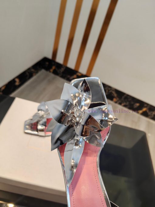Out, Balmain 2024 Spring/Summer Fashion Show Center Control High Heel SandalsBrand Balmain 𝘽5clcjen6 - Image 5