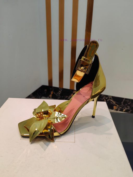 Out, Balmain 2024 Spring/Summer Fashion Show Center Control High Heel SandalsBrand Balmain 𝘽fpqzl0ai - Image 10