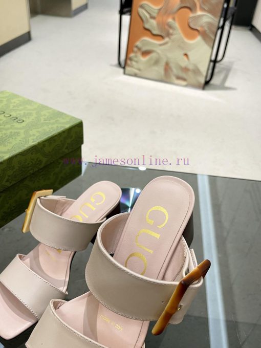 P, genuine leather outsoleGucclGucci's new bamboo buckle sandals The design is perfectly cra0cvqs5ko - Image 5