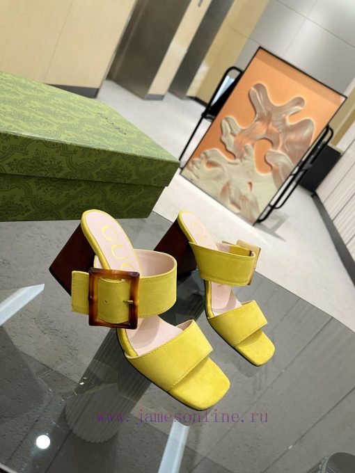 P, genuine leather outsoleGucclGucci's new bamboo buckle sandals The design is perfectly cra1gb4a9rf - Image 6
