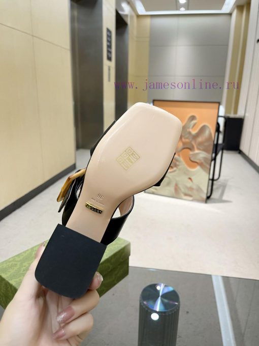 P, genuine leather outsoleGucclGucci's new bamboo buckle sandals The design is perfectly cravmd1bvmy - Image 9