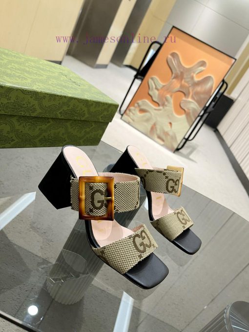P, genuine leather outsoleGucclGucci's new bamboo buckle sandals The design is perfectly crat88k7c0a - Image 8