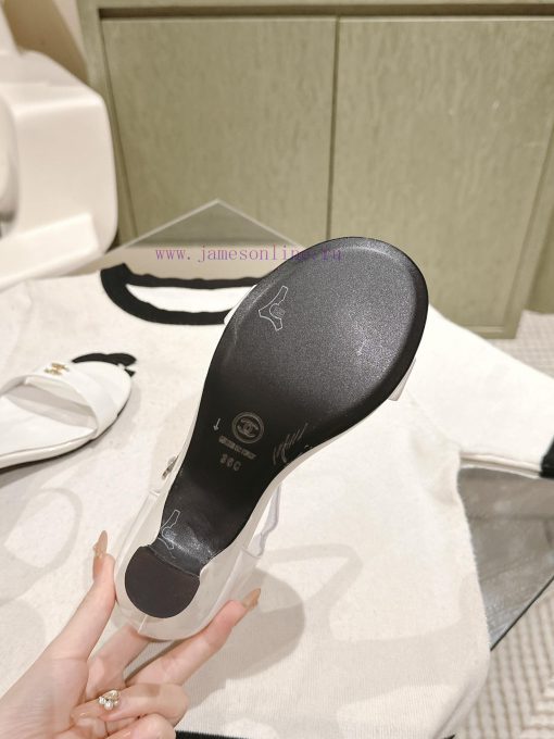 | ²⁰²4 𝐬𝐬  🤍🤎𝐂𝐡 * 𝐧𝐞𝐥 Chanel Hot selling Genuine Silk One Belt SandalsThe upper of the shapa9an6g - Image 7