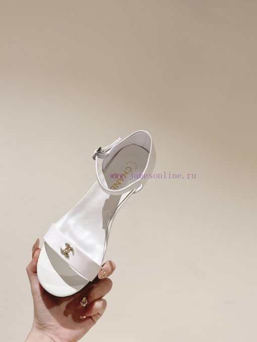 | ²⁰²4 𝐬𝐬  🤍🤎𝐂𝐡 * 𝐧𝐞𝐥 Chanel Hot selling Genuine Silk One Belt SandalsThe upper of the shapa9an6g - Image 10