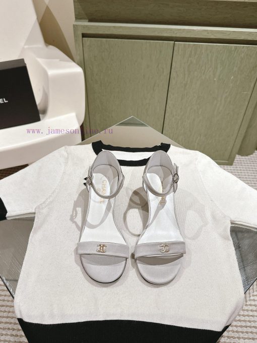 | ²⁰²4 𝐬𝐬  🤍🤎𝐂𝐡 * 𝐧𝐞𝐥 Chanel Hot selling Genuine Silk One Belt SandalsThe upper of the shsq4509s5 - Image 2