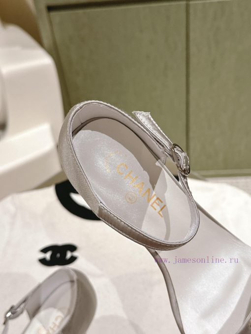 | ²⁰²4 𝐬𝐬  🤍🤎𝐂𝐡 * 𝐧𝐞𝐥 Chanel Hot selling Genuine Silk One Belt SandalsThe upper of the shsq4509s5 - Image 5