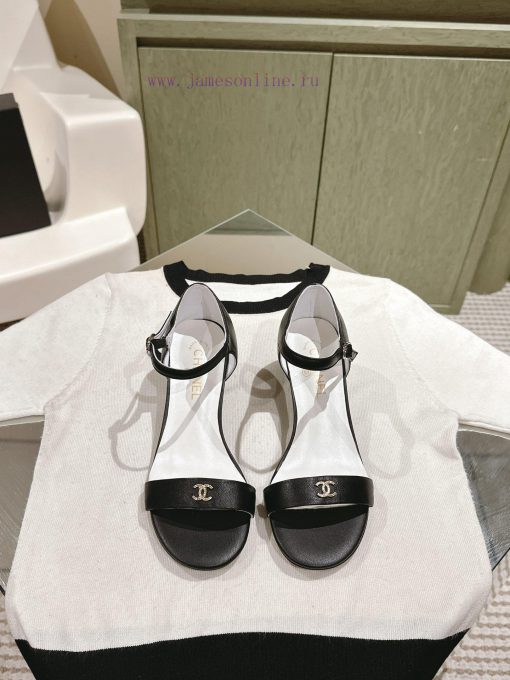 | ²⁰²4 𝐬𝐬  🤍🤎𝐂𝐡 * 𝐧𝐞𝐥 Chanel Hot selling Genuine Silk One Belt SandalsThe upper of the sh36mm811z - Image 2